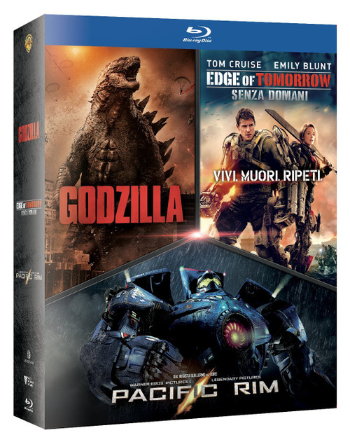 godzilla / edge of tomorrow / pacific rim boxset (3 blu-ray) box set BluRay Italian Import godzilla / edge of tomorrow / pacific rim boxset (3 blu-ray) box set BluRay Italian Import