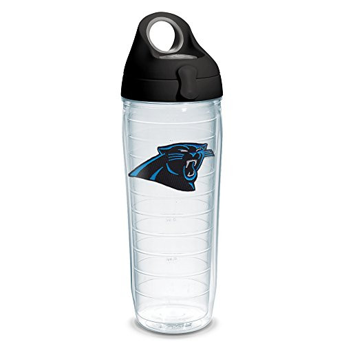 Tervis 1231101 NFL Carolina Panthers Primary Logo Tumbler with Emblem and Black with Gray Lid 24oz Water Bottle, Clear Tervis 1231101 NFL Carolina Panthers Primary Logo Tumbler with Emblem and Black with Gray Lid 24oz Water Bottle, Clear