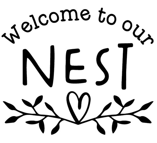 Welcome to Our Nest Heart Branch Love Home Family Wall Decals for Walls Peel and Stick Wall Art murals Black Medium 18 Inch Welcome to Our Nest Heart Branch Love Home Family Wall Decals for Walls Peel and Stick Wall Art murals Black Medium 18 Inch