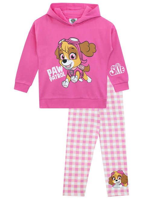 Paw Patrol Sweatshirt and Legging Set | Skye Girls Clothing Set | Girls Leggings and Hoodie set | Pink 6