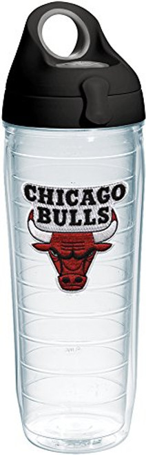 Tervis 1231047 NBA Chicago Bulls Primary Logo Tumbler with Emblem and Black with Gray Lid 24oz Water Bottle, Clear Tervis 1231047 NBA Chicago Bulls Primary Logo Tumbler with Emblem and Black with Gray Lid 24oz Water Bottle, Clear