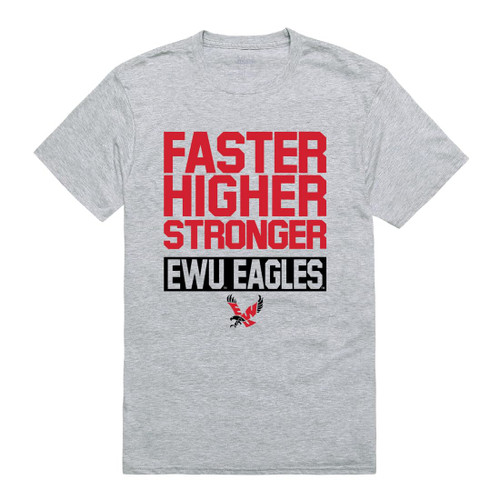 Eastern Washington University Eagles Workout Tee T-Shirt - Heather Grey, XX-Large