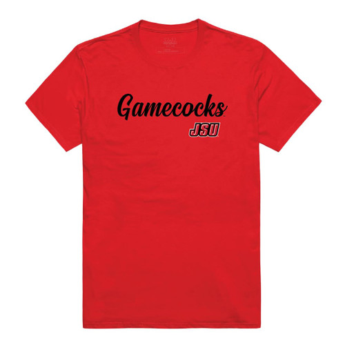 Jacksonville State University Script Tee T-Shirt - Red, XX-Large