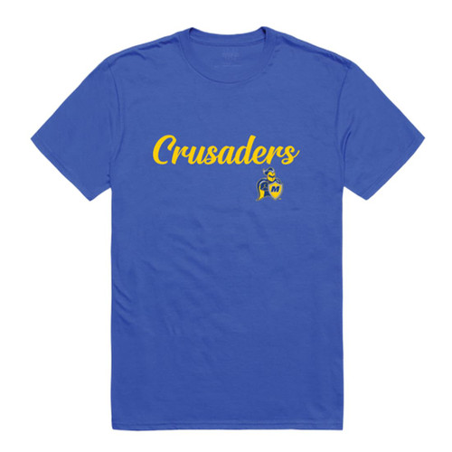 Madonna University Crusaders Script Tee T-Shirt - Royal, XX-Large