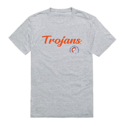 Virginia State University Trojans Script Tee T-Shirt - Heather Grey, X-Large