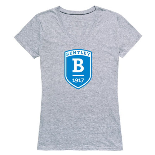 Bentley University Falcons Women's Seal Tee T-Shirt - Heather Grey, X-Large