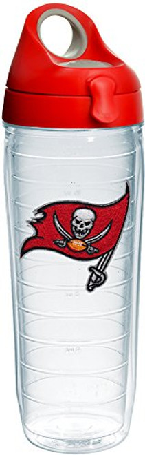 Tervis 1232454 NFL Tampa Bay Buccaneers Primary Logo Tumbler with Emblem and Red with Gray Lid 24oz Water Bottle, Clear Tervis 1232454 NFL Tampa Bay Buccaneers Primary Logo Tumbler with Emblem and Red with Gray Lid 24oz Water Bottle, Clear
