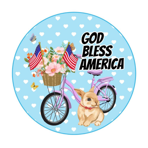 Bathroom Memorial Day Wall Art Mural Decals 4th of July God Bless America Removable Wall Decal for Playroom Office Car Doors Vinyl