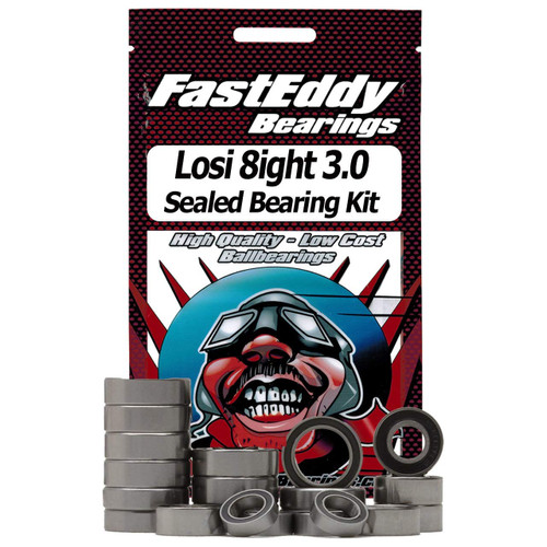 FastEddy Bearings Compatible with Team Losi 8ight 3.0 Sealed Bearing Kit