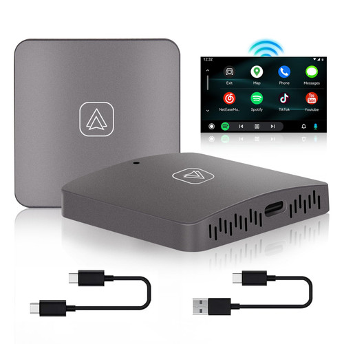 Roinvou Wireless Android Auto Adapter for OEM Factory Wired Android Auto Cars 5.8Ghz WiFi Plug & Play Easy Setup Wireless Android Auto Dongle for Android Phones Converts Wired Android Auto to Wireless
