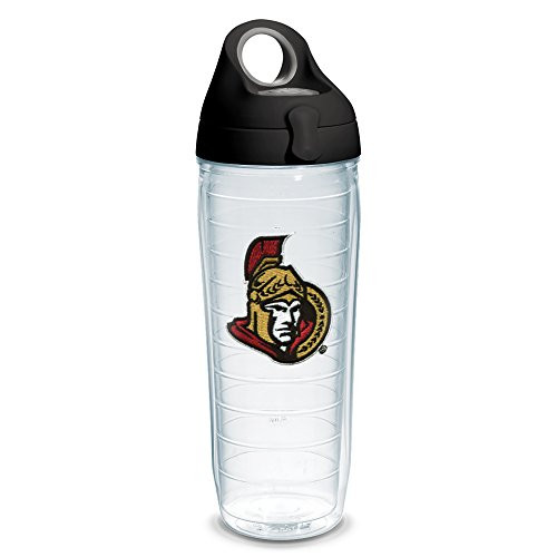 Tervis 1230984 NHL Ottawa Senators Primary Logo Tumbler with Emblem and Black with Gray Lid 24oz Water Bottle, Clear Tervis 1230984 NHL Ottawa Senators Primary Logo Tumbler with Emblem and Black with Gray Lid 24oz Water Bottle, Clear