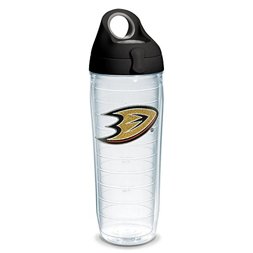 Tervis 1230903 NHL Anaheim Ducks Logo Tumbler with Emblem and Black with Gray Lid 24oz Water Bottle, Clear Tervis 1230903 NHL Anaheim Ducks Logo Tumbler with Emblem and Black with Gray Lid 24oz Water Bottle, Clear