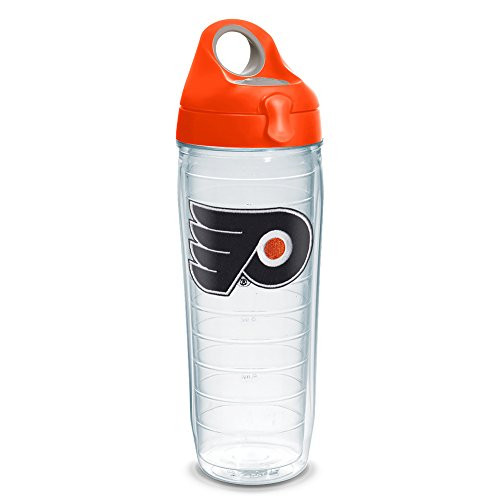 Tervis 1230986 NHL Philadelphia Flyers Primary Logo Tumbler with Emblem and Orange Lid 24oz Water Bottle, Clear Tervis 1230986 NHL Philadelphia Flyers Primary Logo Tumbler with Emblem and Orange Lid 24oz Water Bottle, Clear