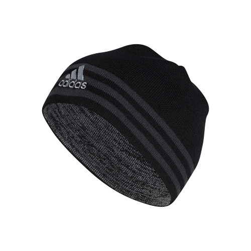 adidas Men's Eclipse Reversible 3 Beanie, Black/Onix Grey/Grey, One Size