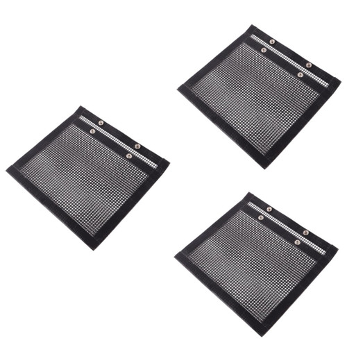 Happyyami 3pcs Mesh Grill Mat non stick bbq mat bbq grill mat bbq cooking mat grill matt non stick grill mat barbecue pad bbq grill bags bbq mesh mat bakeware outdoor
