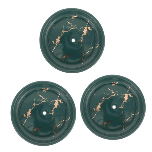 GLEAVI 3pcs Soap Tray Soap Drainer Case Ceramic Bar Soap Holder Soap Dish with Drain Soap Draining Dish Ceramic Soap Drainer Garnish Tray Draining Soap Dish Marble Jewelry Storage Box