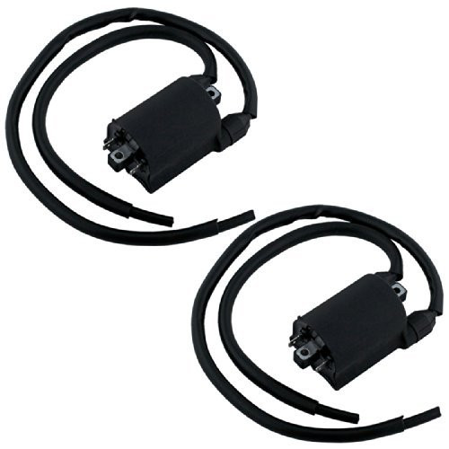 Caltric Two Sets Of Ignition Coil Compatible with Honda Pc800 Pc-800 Pacific Coast 800 1989 1990 1994-1998