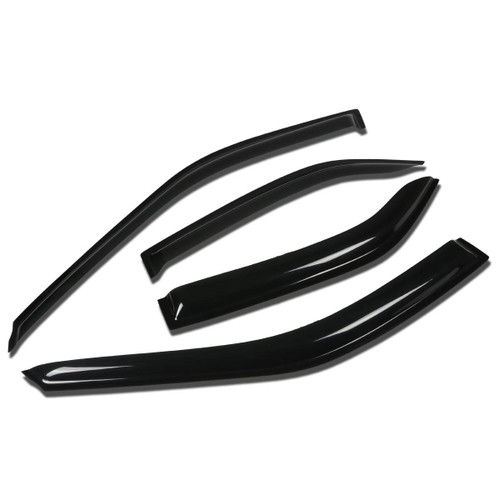 Compatible with Mitsubishi Mirage 4G 4pcs Tape-On Window Visor Deflector Rain Guard