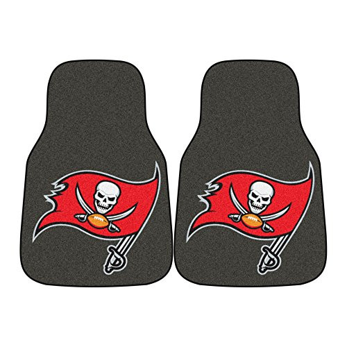FANMATS NFL Tampa Bay Buccaneers Nylon Face Carpet Car Mat