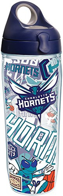 Tervis 1276746 NBA Charlotte Hornets All Over Tumbler with Wrap and Navy with Gray Lid 24oz Water Bottle, Clear Tervis 1276746 NBA Charlotte Hornets All Over Tumbler with Wrap and Navy with Gray Lid 24oz Water Bottle, Clear
