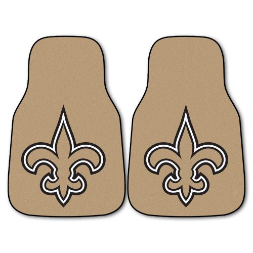 FANMATS NFL New Orleans Saints Nylon Face Carpet Car Mat FANMATS NFL New Orleans Saints Nylon Face Carpet Car Mat