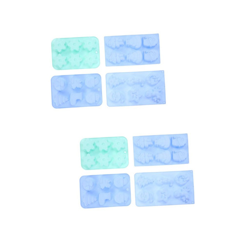 Abaodam 8 Pcs silicone soap mold silicone molds for chocolate silicone candy mold soap molds soap silicone molds candy molds Silicone Candy Moulds DIY Soap Mold elder sock the bell