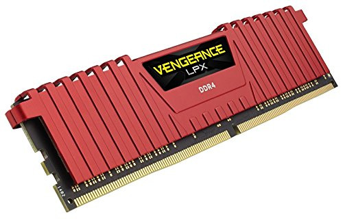 Corsair Vengeance LPX 4GB (1 x 4GB) DDR4 DRAM 2400MHz (PC4-19200) C16 Memory Kit, Red