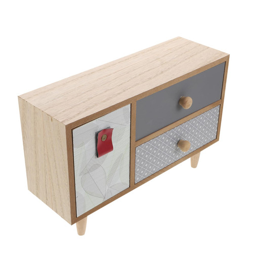 Zerodeko 1pc Storage Cabinet Storage Box Desk Drawer Organizer Vintage Desk Organizers Sundries Rustic Dresser Desk Desktop Storage Cabinet Desk Drawers Wood Office Old Fashioned Makeup Box