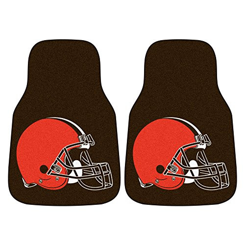 FANMATS NFL Cleveland Browns Nylon Face Carpet Car Mat FANMATS NFL Cleveland Browns Nylon Face Carpet Car Mat