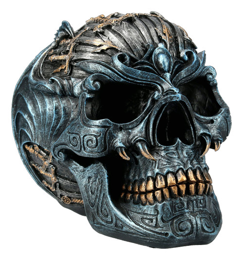 Pacific Giftware Fantasy Warrior Sword Skull Collectible Resin Home Decor Statue