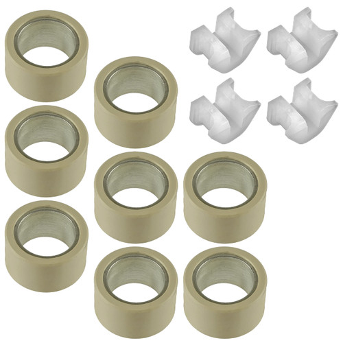 Caltric 8x Clutch Roller Weights with Sliders Compatible with Suzuki Vinson 500 LTA500F 2002 2003 2004 2005 2006 2007