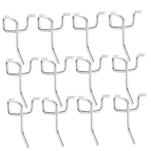 FUNOMOCYA 100pcs Metal pegboard Hooks pegboard Clips pegboard Shelf peg Hooks Heavy Duty Hooks Accessories Tool Hooks Heavy Duty Hangers Bathroom Hooks Door Hangers Perforated Plate Ordinary