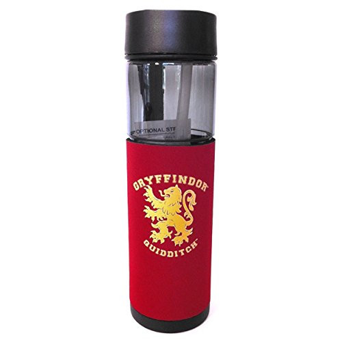 Wizarding World Harry Potter Gryffindor Quidditch Flip Top Travel Water Bottle