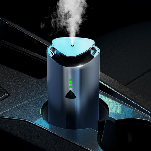 Barthelemy Waterless Diffusers for Essential Oils, Cordless Car Diffuser with Smart Cold Mist, Intelligent Induction Vibration & No Leakage Tech, Aromatherapy Nebulizing Diffuser for Car, Room, Office
