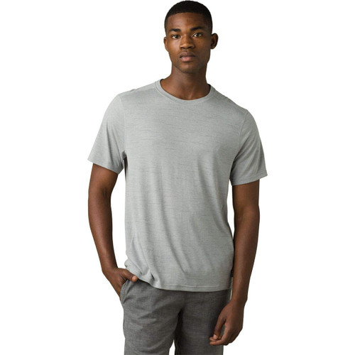 prAna Men's Standard Prospect Heights Crew, Grey, Small