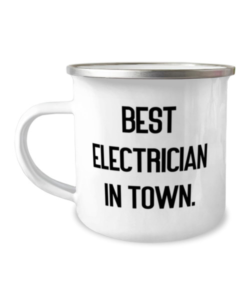 Unique Electrician 12oz Camper Mug, Best Electrician in Town, Gifts For Friends, Present From Friends, For Electrician, Electrician tool kit, Electrical engineer, Electrical wiring, Electrical