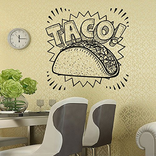 Wall Vinyl Sticker Decals Mural Room Design Pattern Art Taco Mexican Guy Food Kitchen Burrito mi974 Wall Vinyl Sticker Decals Mural Room Design Pattern Art Taco Mexican Guy Food Kitchen Burrito mi974