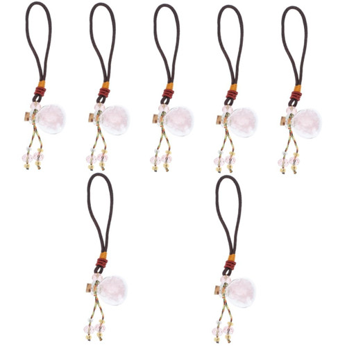 DECHOUS 7 pcs Essential Oil Perfume Bottle Rear View Mirror Hanging Accessories diffusers for Essential Oils Essential Oil diffusers car Diffuser Car Hanging Glass Essential Oil Diffuser