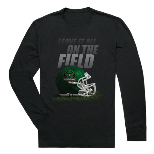 W Republic Northern Virginia Community College Nighthawks Gridiron Long Sleeve Tee T-Shirt - Black, Large