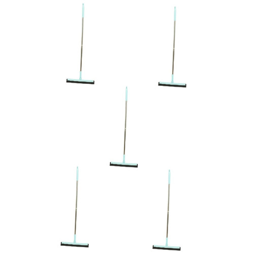 Mobestech 5pcs Clean Wipers Garage Floor Tiles Mirror Washing Wiper Floor Squeegee for Concrete Floor Squeegee Broom Wide Floor Sweeper Hair Sweeping Tool Water Pusher Stainless Steel Heavy