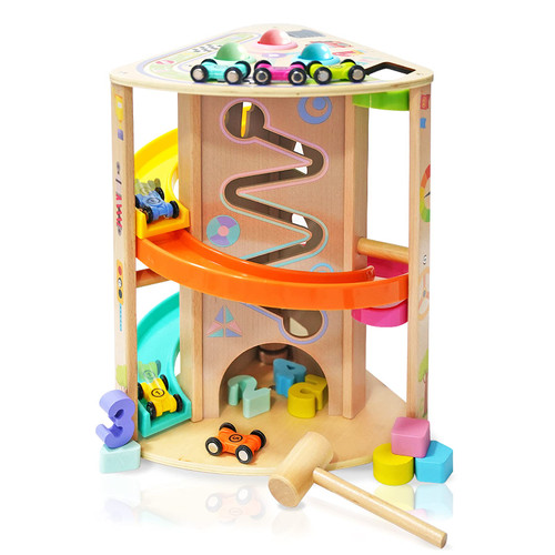 Toddler Toys Wooden Race Track Car Ramp Toys Vehicle Set with 6 Mini Cars & 5 Ramps Educational Cars Toys for 3+ Years Old Ramp Racer Toy Montessori Toys Craft Gift for Toddlers Boys and Girls Toddler Toys Wooden Race Track Car Ramp Toys Vehicle Set with 6 Mini Cars & 5 Ramps Educational Cars Toys for 3+ Years Old Ramp Racer Toy Montessori Toys Craft Gift for Toddlers Boys and Girls