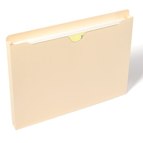 Smead File Jacket, 1" Expansion, Letter Size, Manila, 50 per Box (75439)