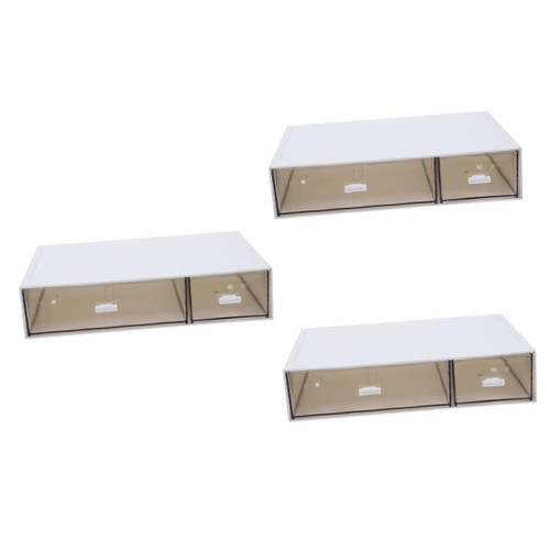 Homoyoyo 3pcs drawer storage box small drawers bathroom countertops organizer desktop drawer organizer vanity organizer sundries organizer desktop drawers office makeup box plastic cosmetic