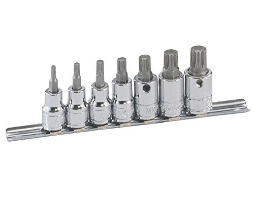 Genius Tools 7 Piece 3/8" Dr. Triple Square Bit Socket Set BS-307M