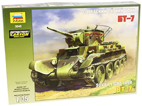 ZVE3545 1:35 Zvezda BT-7 Soviet Light Tank [MODEL BUILDING KIT]