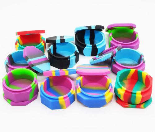 vitakiwi 223ml Large Silicone Concentrate Container 118ml 105ml Non-stick Food Storage Jar (10)
