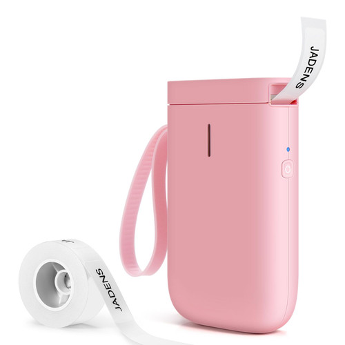 JADENS Label Maker Machine, D11 Portable Bluetooth Printer for Labeling, Home, Office, Organization, Mini Label Maker Machine with Tape, Multiple Templates Available for Phone, Handheld Labeler, Pink