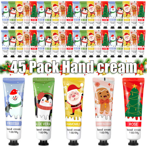 Swiffen 45 Pcs Christmas Hand Cream Gift Set Natural Plant Fragrance Hand Lotion Travel Size Mini Hand Cream Bulk Moisturising Cream Dry Cracked Hand Care Cream for Women Mom Christmas Gift Swiffen 45 Pcs Christmas Hand Cream Gift Set Natural Plant Fragrance Hand Lotion Travel Size Mini Hand Cream Bulk Moisturising Cream Dry Cracked Hand Care Cream for Women Mom Christmas Gift