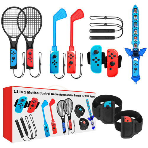 Switch Sports Accessories - CODOGOY 11 in 1 Switch Sports Accessories Bundle for Nintendo Switch Sports, Family Accessories Kit Compatible with Switch/Switch OLED Sports Games