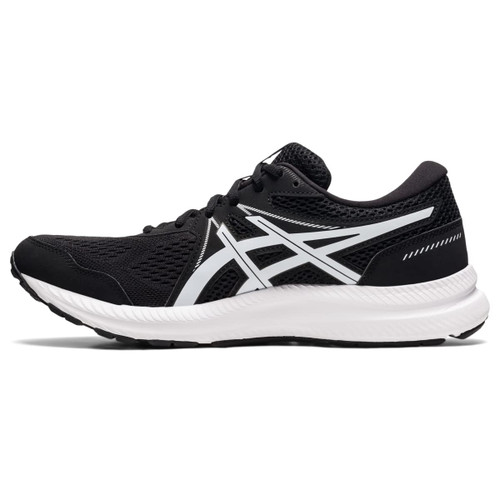 ASICS Men's Gel-Contend 7 Black/White Running Shoe 10.5 XW US